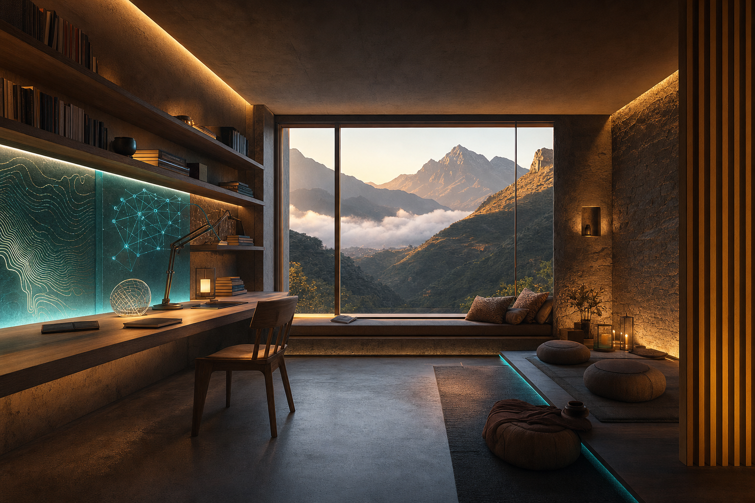 The retreat space in Cusco, Peru